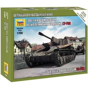 Zvezda Model Kit tank 6239 SU-76M Soviet S.P.Gun 32-6239 1:100