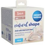 Canpol Биберони за шише Natural Shape, 3м+, 2 бр. H (21/751)