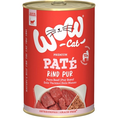 WOW Cat Adult Paté kuracie PUR 6 x 400 g