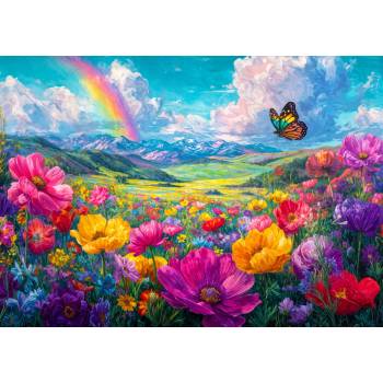 Enjoy - Puzzle Rainbow Meadow - 1 000 piese