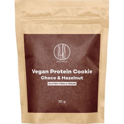 BrainMax Pure Vegan Protein Cookie Mliečna čokoláda & Lieskový orech 30 g