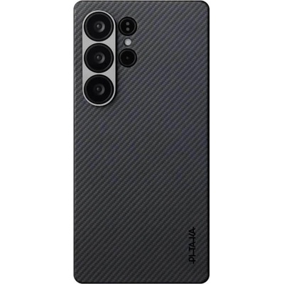 PITAKA Magsafe Калъф за Samsung S25 Ultra, Pitaka Edge Case Black-Grey Twill, Черен (KS2501U)