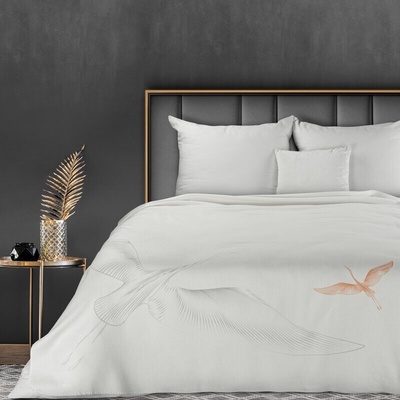 Takoy PREMIUM Deka LEA polyesterovo-akrylová s potiskem jeřábů-HF-425306 150 x 200 cm