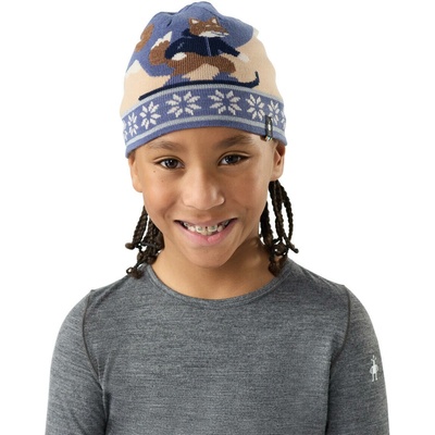 Dětská merino čepice SMARTWOOL Kids' Reversible Art Beanie Nightfall Blue