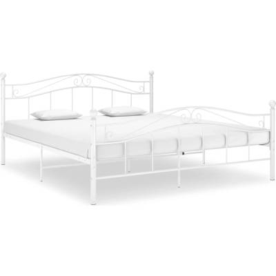 vidaXL 325004 Rám postele bílé kov