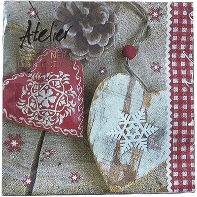Atelier Servítky vianočné 33x33cm 20ks