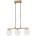 Candellux Пендел CARRINE 3xE14/40W/230V кафяв (CA1041)