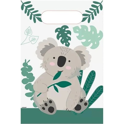 Papírové party tašky koala 8 ks