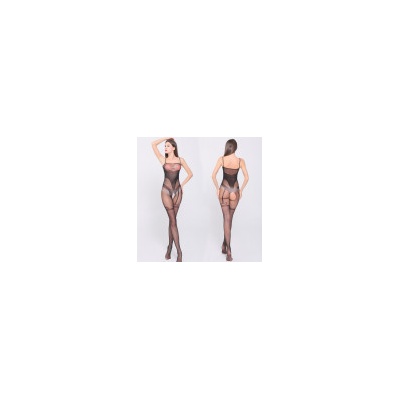 Bdsm-Boundage-Shop Sexy černý transparentní bodystocking W203