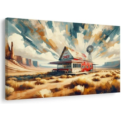Obraz osamělý diner - 60x40