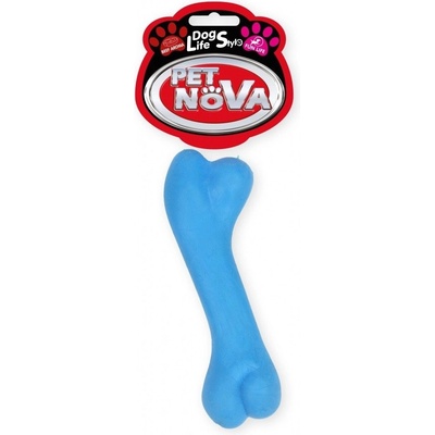 Petnova hračky pre zvieratá TPR BONE BLUE hračka pre psa 12 cm
