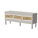 Cama MEBLE Cama INSERTO 3D ТВ шкаф 143.5x40x61.5 кашмир + LED (400200)