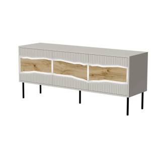 Cama MEBLE Cama INSERTO 3D ТВ шкаф 143.5x40x61.5 кашмир + LED (400200)