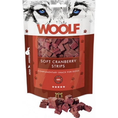 WOOLF brusnicové kocky s kuracím mäsom 100 g