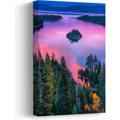 Obraz - Jezero Tahoe, Sierra Nevada, Kalifornie, USA, jednodílný 20x30 cm – Hledejceny.cz