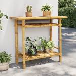 vidaXL Конзолна маса 90x37x75 см бамбук (368040)