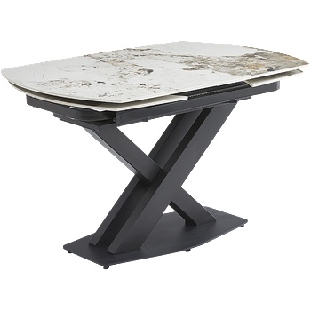 Carmen Разтегателна трапезна маса digora l new - сив / бяло