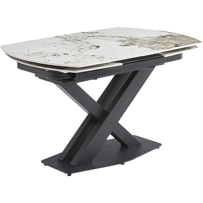 Carmen Разтегателна трапезна маса digora l new - сив / бяло