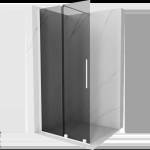 Mexen Velar плъзгаща се душ кабина Walk-in 90 x 200 cm, графит 8 мм, бяла - 871-090-000-43-20 (871-090-000-43-20)