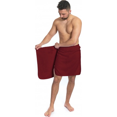 Interkontakt pánský saunový ručník Bordeaux 50 x 140 cm