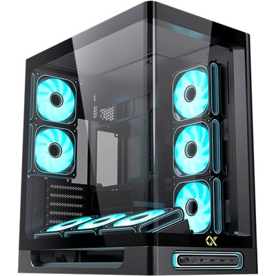 Ion Computers Геймърски компютър ION Heaven с процесор AMD Ryzen 5 9600X, видео карта GeForce RTX 5060 Ti 16GB GDDR7, RAM памет 32GB(2x16GB) DDR5 5600MHz, SSD 1TB NVMe PCIe Gen4, водно охлаждане 360 (c003868)