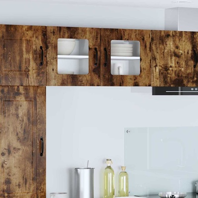 vidaXL Кухненски шкаф Kalmar 2 pcs Димян дъб 40 x 31 x 40 см (884485)