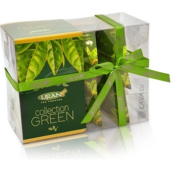Liran COLLECTION GREEN dárkové pyramidky se zelenými čaji 12 x 2 g
