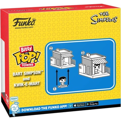 Funko Bitty Pop! The Simpsons Bart Simpson and Kwik E Mart