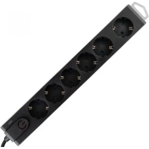 Somogyi Elektronic 6 Plug 3 m Switch (NVT 6K-3/BK)