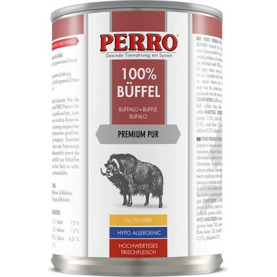 Perro Premium Pure Byvol 410 g