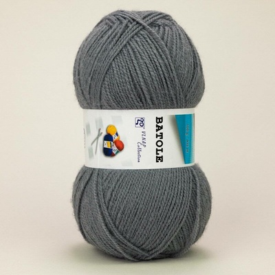 Pletací příze Vlnap BATOLE 56177 světle šedá, klasická, 100g/416m