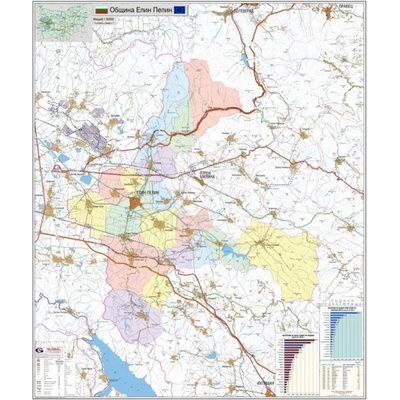 Mapmedia Карта на община Елин Пелин