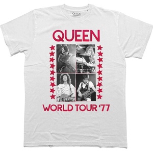 Queen World Tour 77 White L Риза (QUTS107MW03)