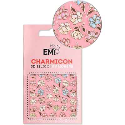 E.Mi Charmicon 3D Silicone Stickers 136 Magnolias and Lilies samolepka – Zboží Mobilmania