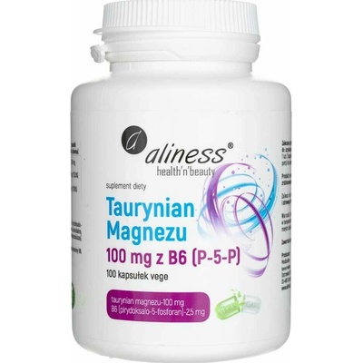 Aliness Magnézium Taurát 100 mg s B6 P-5-P 100 kapsúl