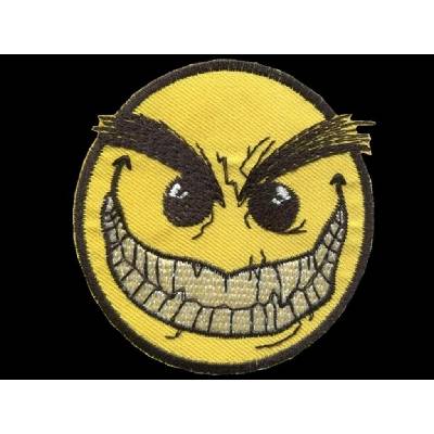 Nášivka ANGRY smile vyšívaná zažehlovací