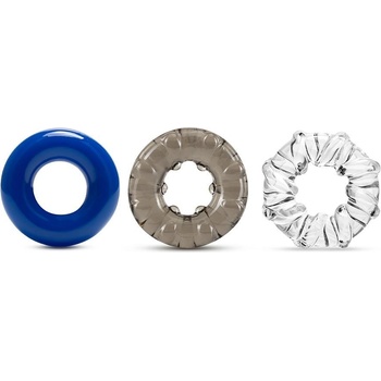 ostatní Stay hard ТРОЙНА ЕЛАСТИЧНОСТ - КОМПЛЕКТ ОТ ТРИ ПРЪСТЕНА ЗА ЕРЕКЦИЯ