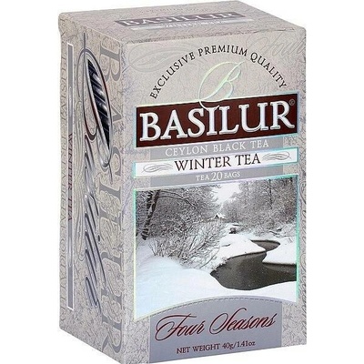 Basilur Černý čaj Four Seasons Winter Tea porcovaný s přebalem 20 sáčků