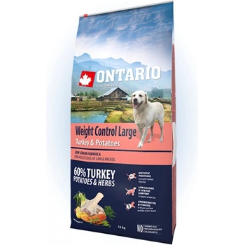 Ontario Large Weight Control Turkey & Potatoes & Herbs 12 kg