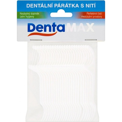 Dentamax dentálne špáradlá s niťou 30 ks