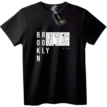 NOONEBRAND Тениска Brooklyn NYC градски стил - 2XL, White
