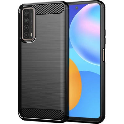 Techsuit Carbon Silicone puzdro pre Huawei P Smart 2021 – čierne