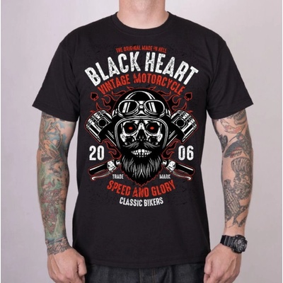 Black heart Мъжка тениска BLACK HEART - CONVECTER - Black - 19502