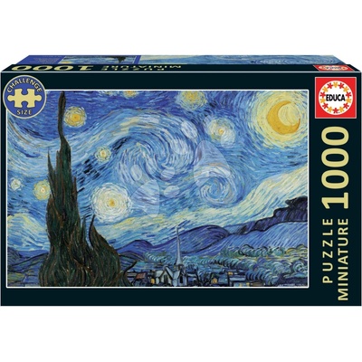 Educa Starry Night Miniature miniatúrne a Fix lepidlo 1000 dielov
