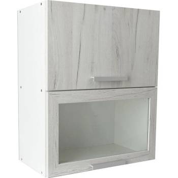 Matis Кухненски шкаф горен с две повдигащи врати in vh60 снежен дъб