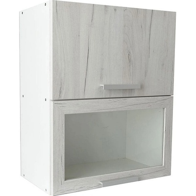 Matis Кухненски шкаф горен с две повдигащи врати in vh60 снежен дъб
