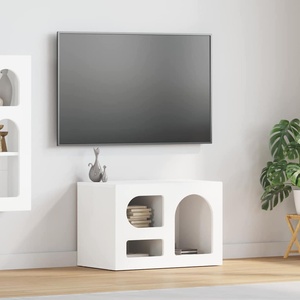 vidaXL ТВ шкаф ELST 60 x 35 x 40 см Бяло Инженерна дървесина (891284)