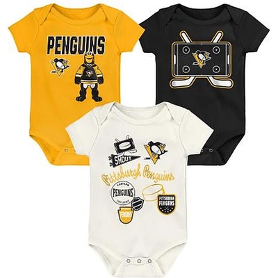 Outerstuff detské body Pittsburgh Penguins NHL Littlest Player Pk Creeper Set