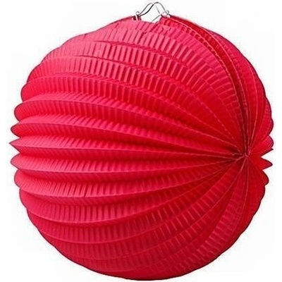 Papírový lampion, červená, kulatý, 22 cm, 1018014007-15 561909
