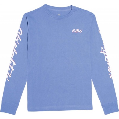 686 tričko Escape L/S T Shirt Washed Indigo WSID